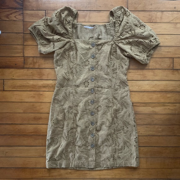 Free People Eyelet Mini Dress - Picture 4 of 10